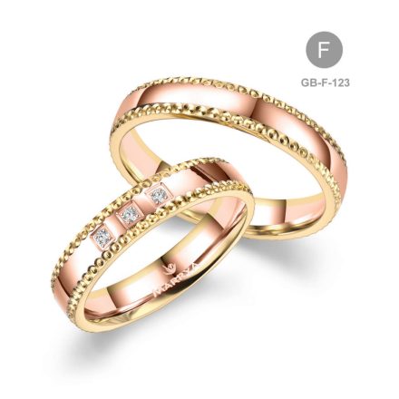 8 karátos Arany karikagyűrű pár - GB-123-8K-F