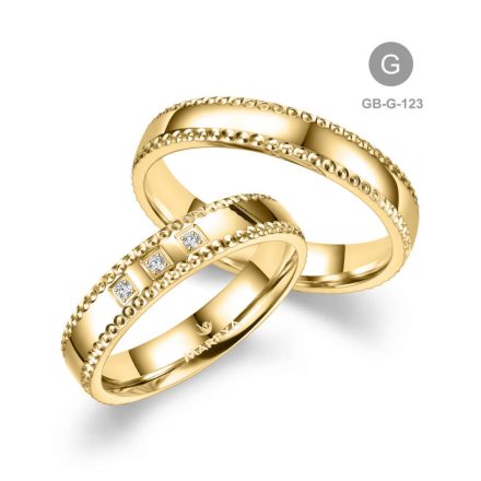 8 karátos Arany karikagyűrű pár - GB-123-8K-G