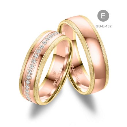 14 karátos Arany karikagyűrű pár - GB-132-8K-E