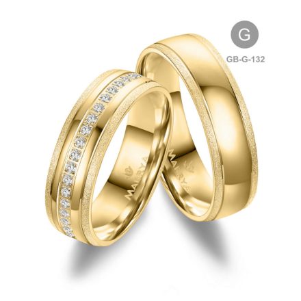 14 karátos Arany karikagyűrű pár - GB-132-8K-G