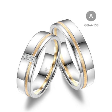 14 karátos Arany karikagyűrű pár - GB-136-14K-A