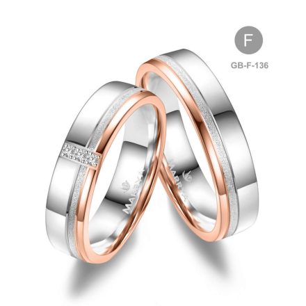 14 karátos Arany karikagyűrű pár - GB-136-18K-F