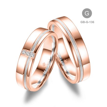 14 karátos Arany karikagyűrű pár - GB-136-18K-G