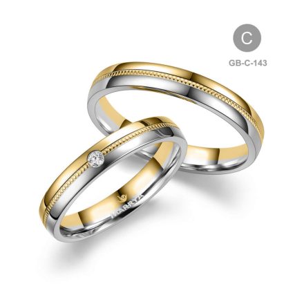 14 karátos Arany karikagyűrű pár - GB-143-18K-C