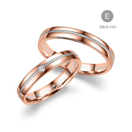 14 karátos Arany karikagyűrű pár - GB-143-18K-E