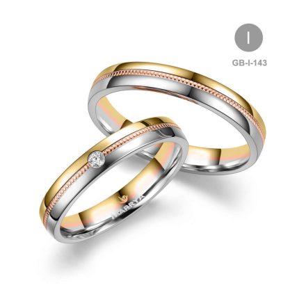 14 karátos Arany karikagyűrű pár - GB-143-18K-I