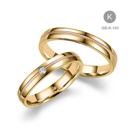 14 karátos Arany karikagyűrű pár - GB-143-18K-K