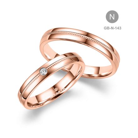 14 karátos Arany karikagyűrű pár - GB-143-8K-N