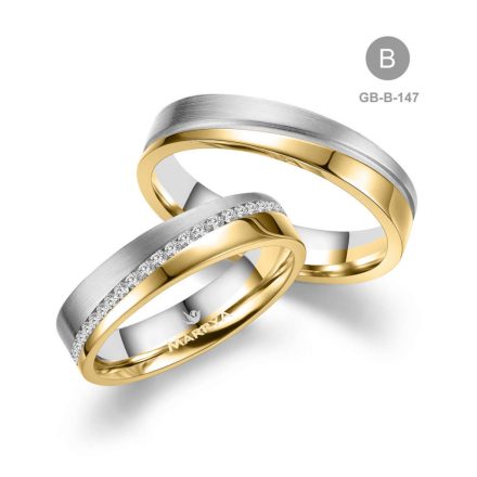 14 karátos Arany karikagyűrű pár - GB-147-14K-B