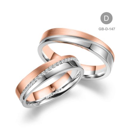 14 karátos Arany karikagyűrű pár - GB-147-14K-D