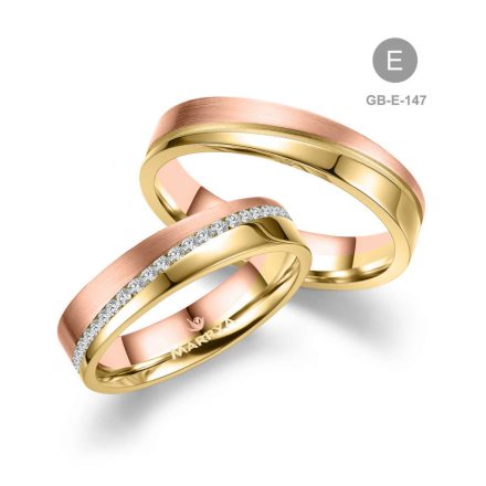 14 karátos Arany karikagyűrű pár - GB-147-14K-E