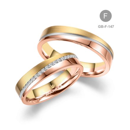 14 karátos Arany karikagyűrű pár - GB-147-14K-F