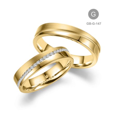 14 karátos Arany karikagyűrű pár - GB-147-14K-G