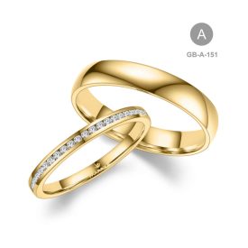 14 karátos Arany karikagyűrű pár - GB-151-14K-A