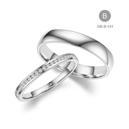 14 karátos Arany karikagyűrű pár - GB-151-14K-B