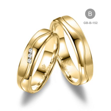 8 karátos Arany karikagyűrű pár - GB-152-18K-B