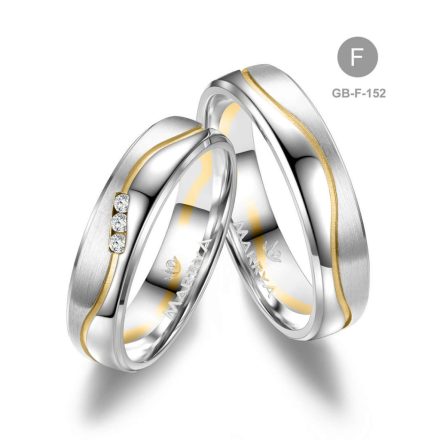 8 karátos Arany karikagyűrű pár - GB-152-18K-F