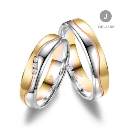 8 karátos Arany karikagyűrű pár - GB-152-18K-J