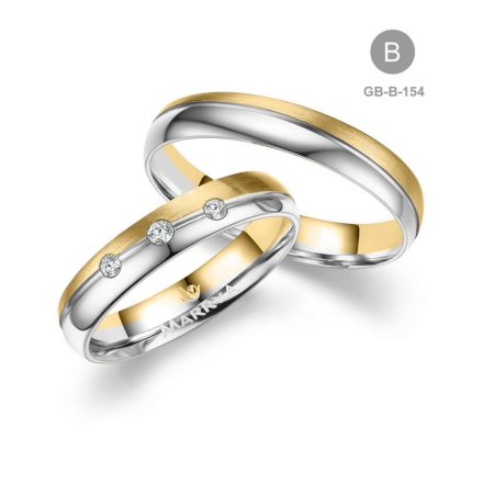 8 karátos Arany karikagyűrű pár - GB-154-8K-B