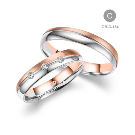 8 karátos Arany karikagyűrű pár - GB-154-8K-C