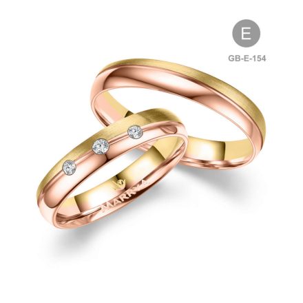 8 karátos Arany karikagyűrű pár - GB-154-8K-E