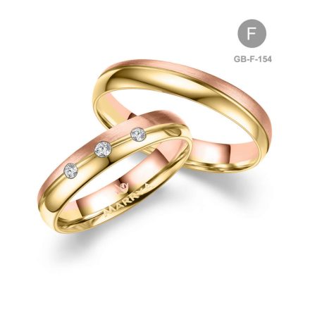 8 karátos Arany karikagyűrű pár - GB-154-8K-F