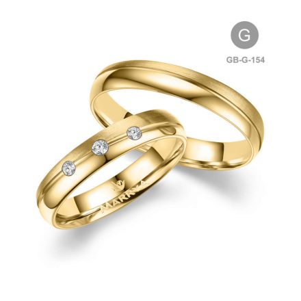 8 karátos Arany karikagyűrű pár - GB-154-8K-G