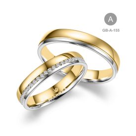 14 karátos Arany karikagyűrű pár - GB-155-14K-A