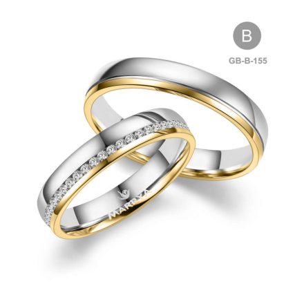 8 karátos Arany karikagyűrű pár - GB-155-8K-B