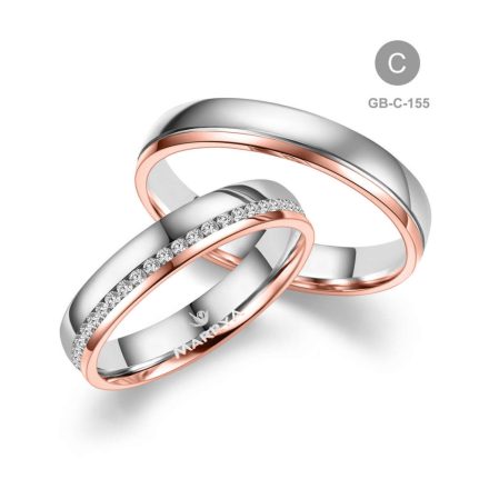 8 karátos Arany karikagyűrű pár - GB-155-8K-C