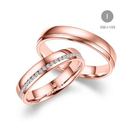 8 karátos Arany karikagyűrű pár - GB-155-8K-I