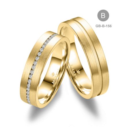 14 karátos Arany karikagyűrű pár - GB-156-18K-B