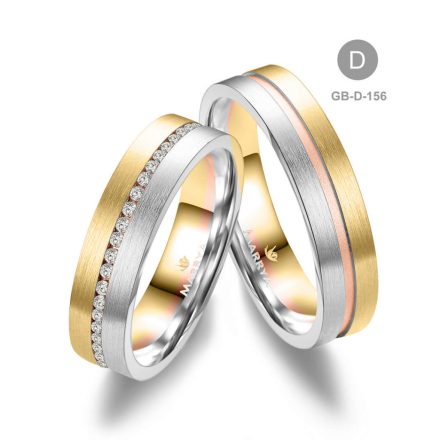 14 karátos Arany karikagyűrű pár - GB-156-14K-D