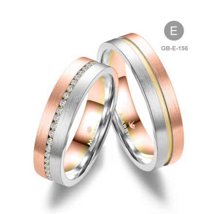 14 karátos Arany karikagyűrű pár - GB-156-18K-D