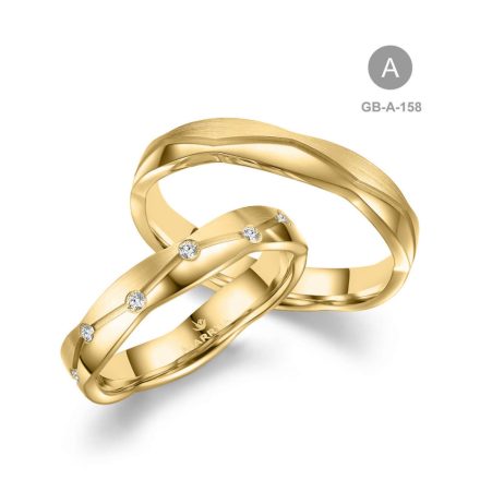 14 karátos Arany karikagyűrű pár - GB-158-14K-A