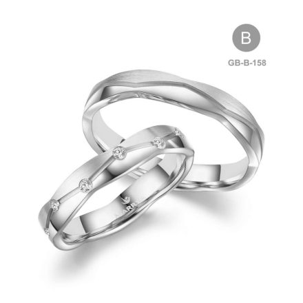 8 karátos Arany karikagyűrű pár - GB-158-18K-B