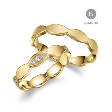 14 karátos Arany karikagyűrű pár - GB-161-14K-B