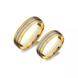 14K arany karikagyűrű pár - H651-AC-F-S