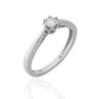M152-08P - 223352 - Briliáns kővel díszített női arany gyűrű Méret: 50