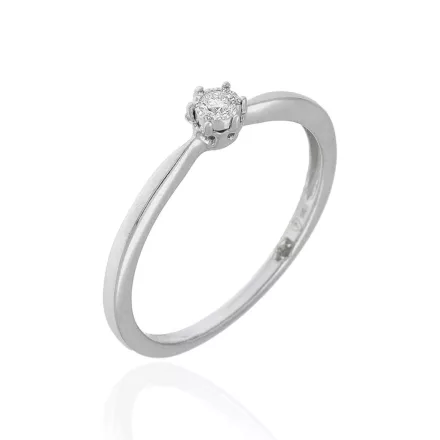 M702-05-52 - 223340 - Briliáns kővel díszített női arany gyűrű Méret: 52