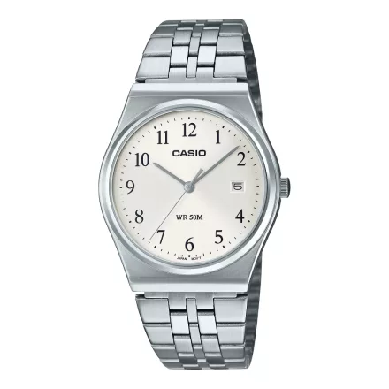 MTP-B145D-7BVEF -Casio ezüst számlapos karóra