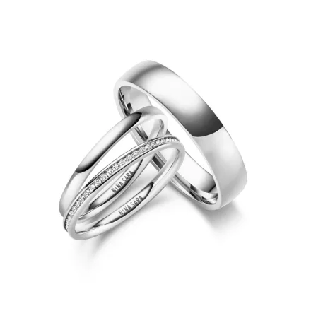 Nemesacél karikagyűrű pár - NS-01-NS-04-H-ES-29