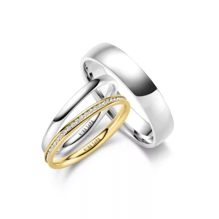 Nemesacél karikagyűrű pár - NS-01-NS-05-H-ES-29