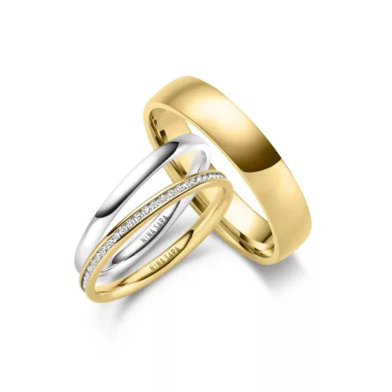 Nemesacél karikagyűrű pár - NS-01-NS-05-H-ES-30