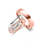 Nemesacél karikagyűrű pár - NS-01-NS-06-H-ES-31