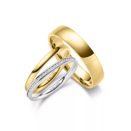 Nemesacél karikagyűrű pár - NS-02-NS-04-H-ES-30