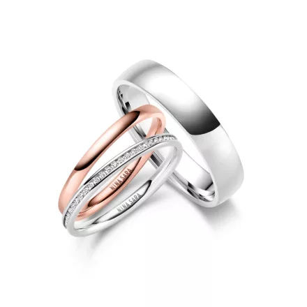 Nemesacél karikagyűrű pár - NS-03-NS-04-H-ES-29