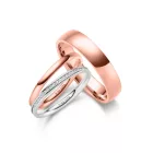 Nemesacél karikagyűrű pár - NS-03-NS-04-H-ES-31