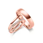 Nemesacél karikagyűrű pár - NS-03-NS-06-H-ES-31