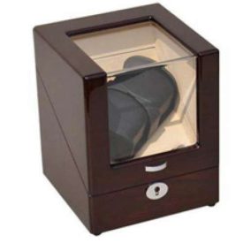   EDELWOLLE (291) LAKKOZOTT MAHAGÓNI SZÍNŰ FA ÓRAFORGATÓ 2 ÓRÁNAK